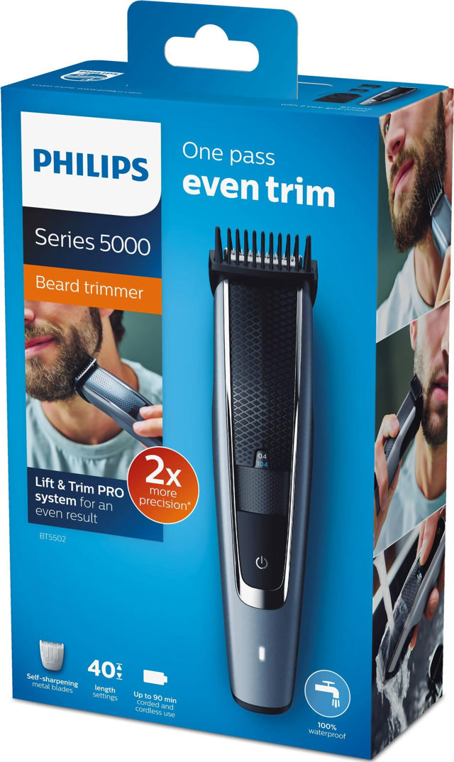 PHILIPS BT5502/16 RECHARGEABLE BEARDTRIMMER