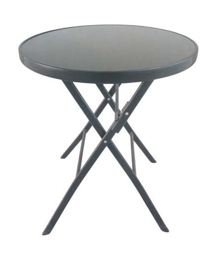 KATHY FOLDING TABLE Ø60XH70CM BLACK