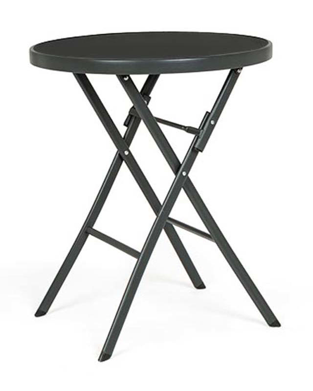 KATHY FOLDING TABLE Ø60XH70CM BLACK