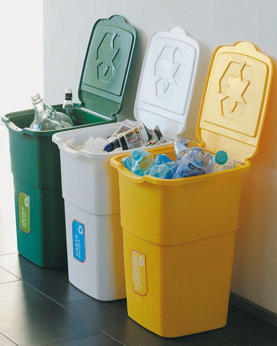 RECYCLING BINS 3PCS 50L