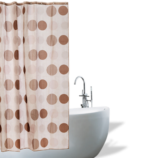 SHOWER CURTAIN POLYESTER PRINTED 180CM X 180CM