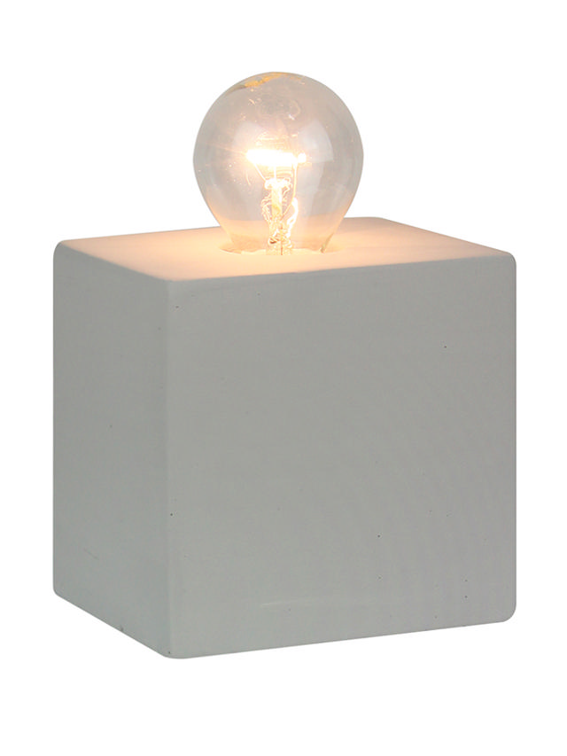 SUNLIGHT 'CONCRETE' 1xE14 (MAX. 25W) TABLE LAMP GREY L100xW80xH100MM