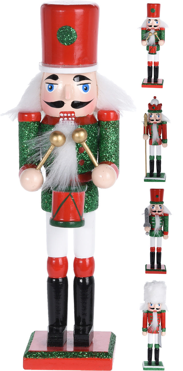 NUTCRACKER 18CM GREEN