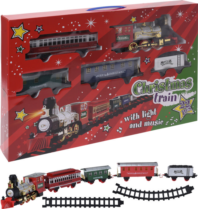 TRAIN CHRISTMAS BO SET OF 22PCS