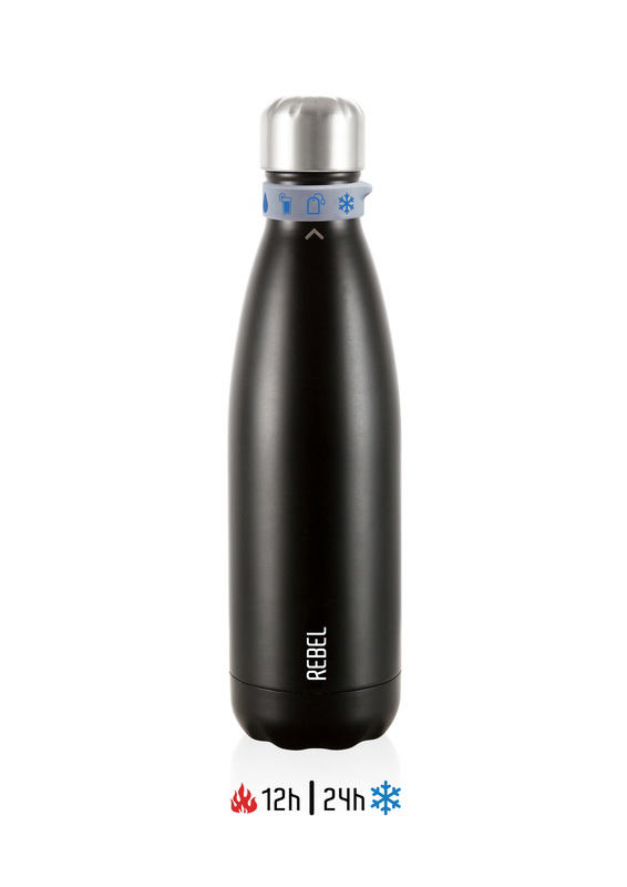 LES ARTISTES REBEL BOTTLE 500ML BLACK MAT