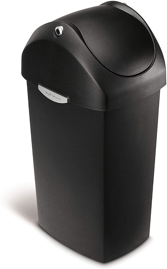 SIMPLEHUMAN PLASTIC SWING LID BIN  40L 