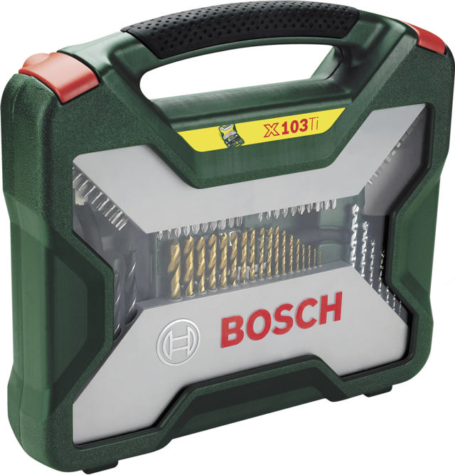 BOSCH X-LINE TITANIUM DRILL AND DRIVER  103 PCS SET