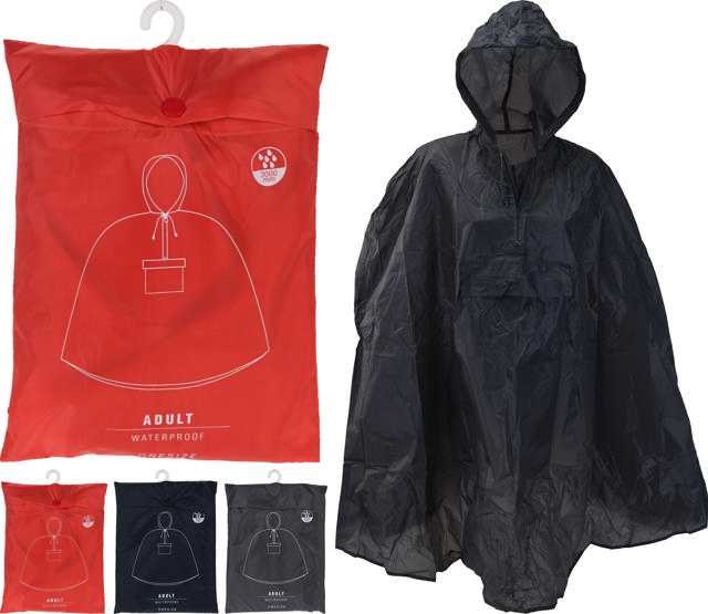 RAIN PONCHO FOR ADULTS