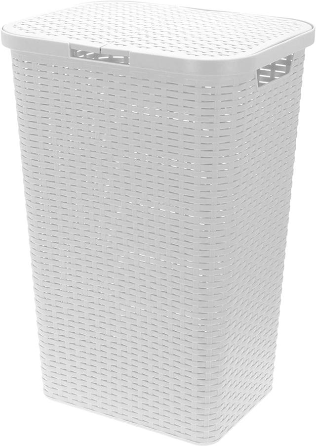 LAUNDRY BASKET RATTAN 42X33X62CM 2 ASSORTED COLORS