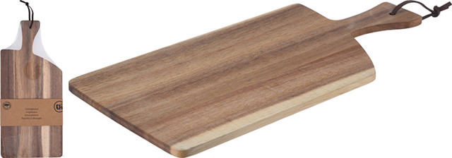 CUTTING BOARD ACACIA WOOD 18.5X41X1CM