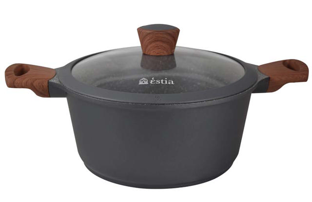 ESTIA STONE CASSEROLE WITH LID 20CM