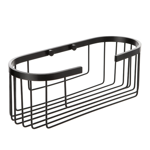 TATAY OVAL SHOWER BASKET BLACK