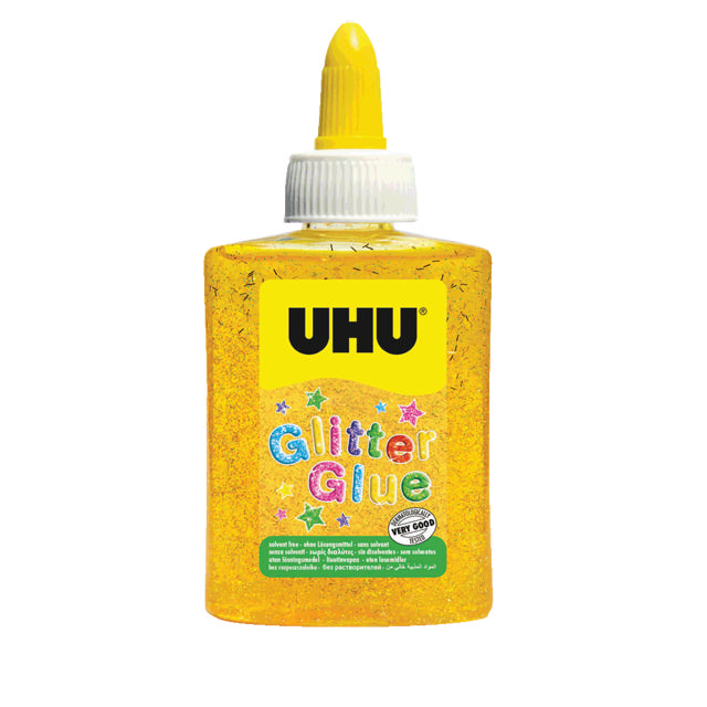 UHU GLITTER GLUE YELLOW 88,5ML