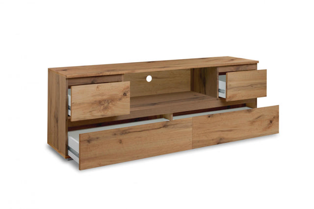 FINORI 02639 IMAGE TV BOARD WITH 4 DRAWERS OAK 160CM X 55CM X40CM