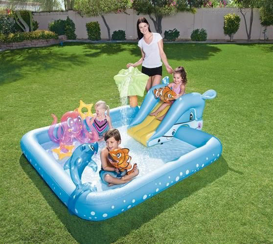 BESTWAY 53052 AQUARIUM KIDS POOL PLAYGROUND 239X206X86CM