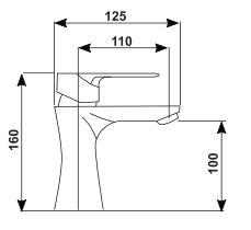 RAVELLI SAVINO BASIN MIXER FLEX HOS