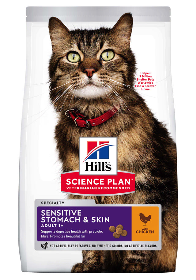 HILLS SCIENCE PLAN CAT FOOD SENSITIVE STOMACH & SKIN CHICKEN 7KG