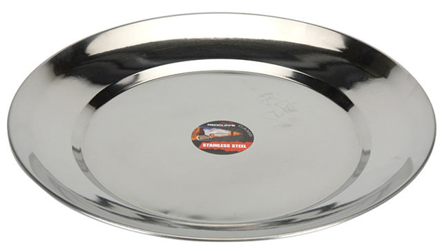 PLATE STAINLESS STEEL DIA 24CM