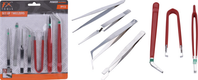 TWEEZERS SET 7PCS