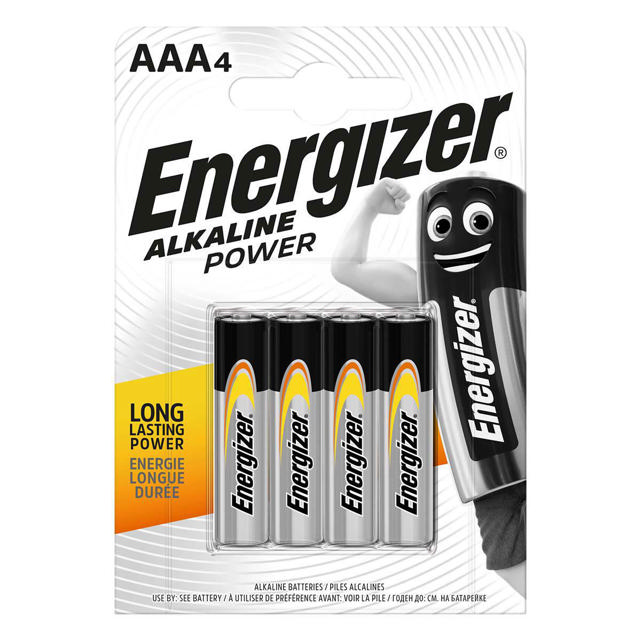 ENERGIZER ALKALINE POWER AAΑ BATTERIES 4 PACK