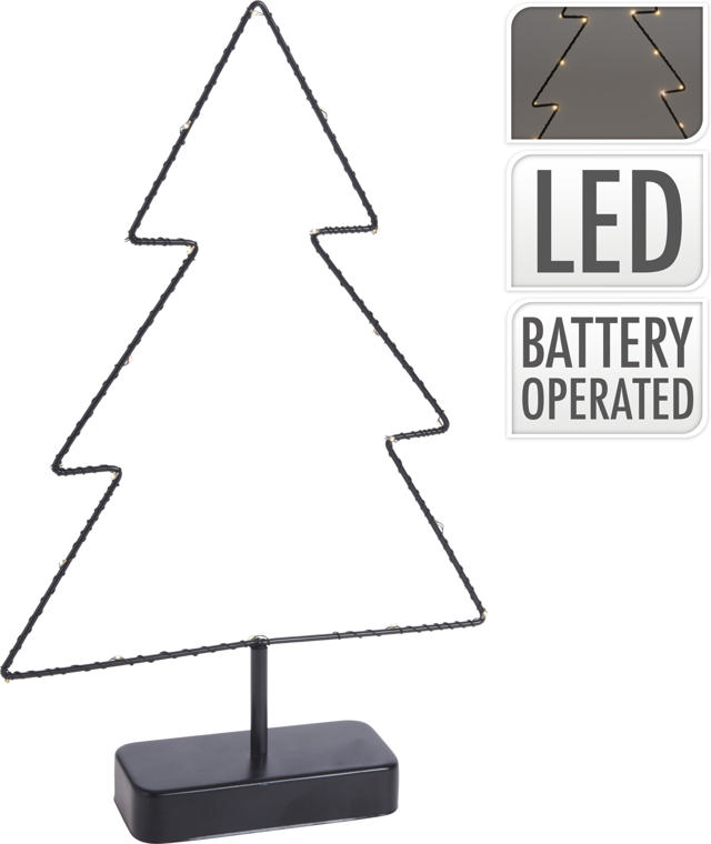 TREE ON STAND 38CM 20LED