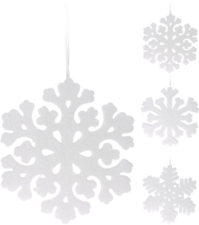 SNOWFLAKE 30CM 3 ASSORTED DESIGNS