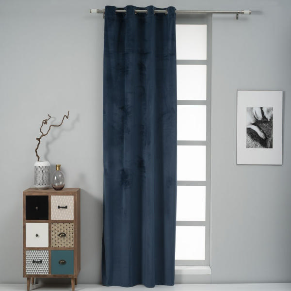 EASYHOME CURTAIN CALISTO BLUE 140X260CM