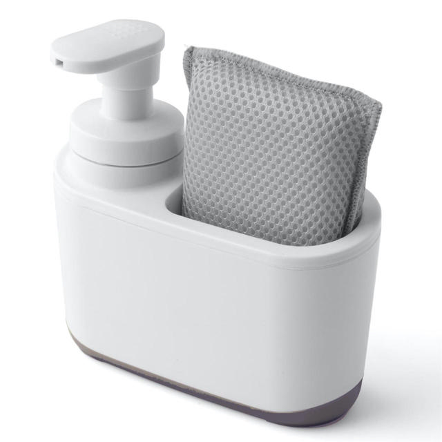 SOAP DISPENSER WHITE & GREY