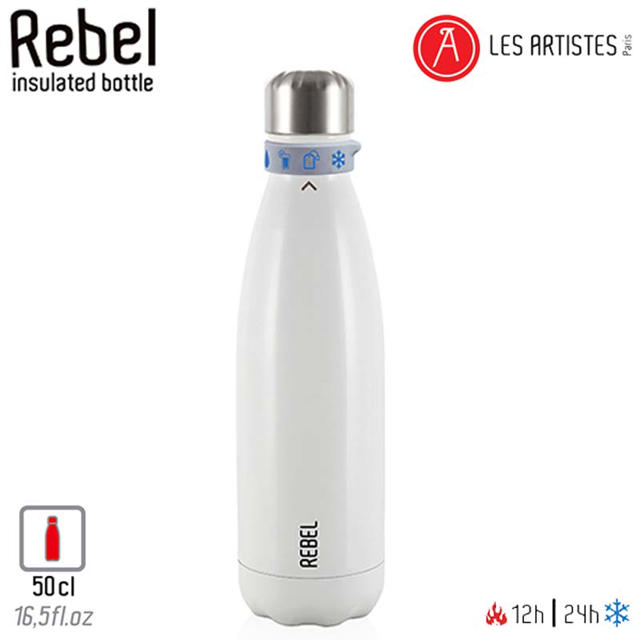 LES ARTISTES REBEL BOTTLE INSUL. 500ML WHT