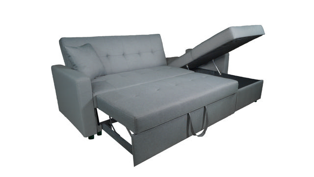 VIENNA CORNER SOFA BED GREY