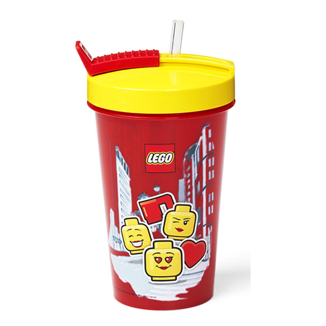 LEGO TUMBLER WITH STRAW - GIRL