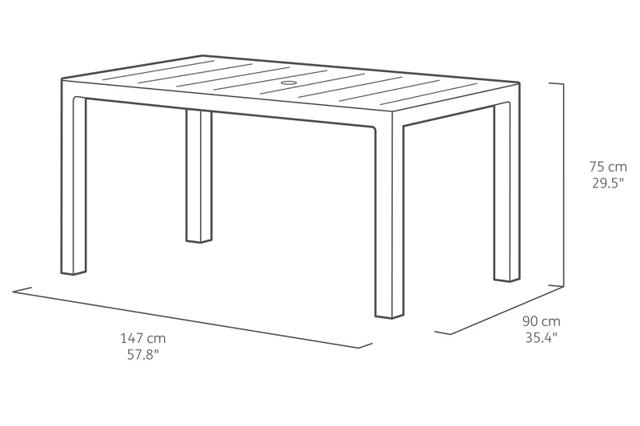 KETER JULIE TABLE CAPPUCCINO