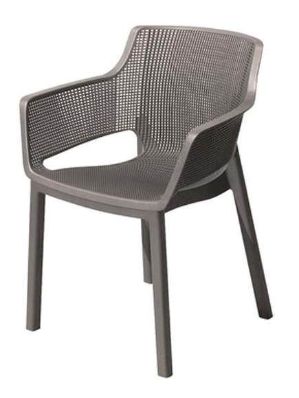 KETER ELISA OUTDOOR CHAIR 62.5X57.7X79CM - CAPPUCCINO