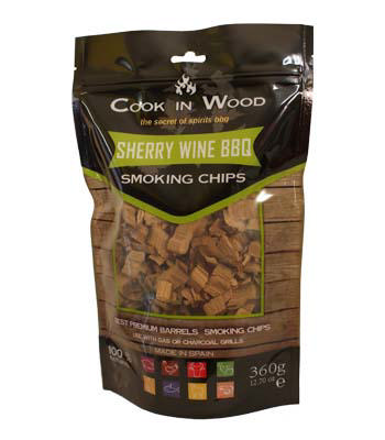 COOK IN WOOD SMOKING CHIPS SHERRY WINE 360GR