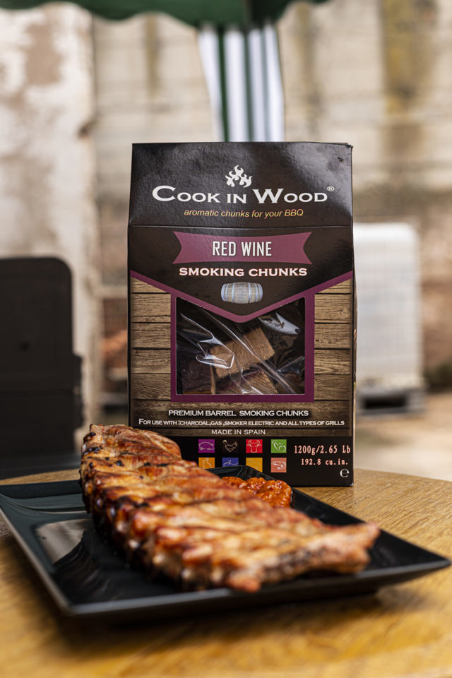 COOK IN WOOD SMOKING CHUNKS RED WINE 500GR 