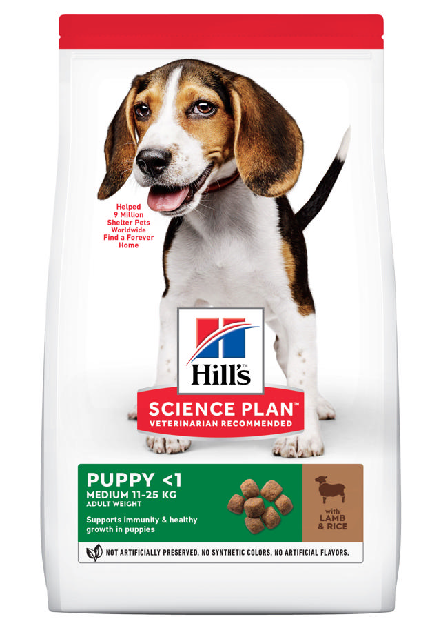 HILLS SCIENCE PLAN PUPPY MEDIUM LAMB & RICE 2.5KG