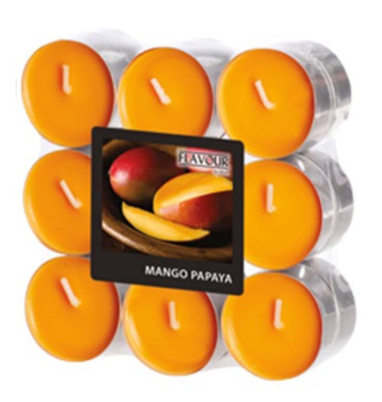 GALA TEALIGHTS 18PCS MANGO-PAPAYA