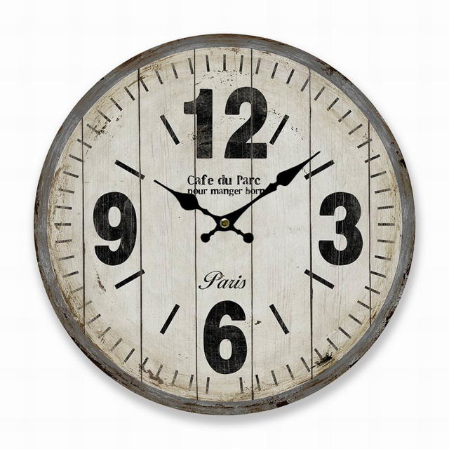 WALL DECO CLOCK 58CM MDF