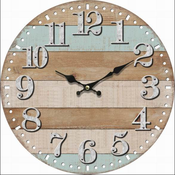 WALL DECO CLOCK 58CM MDF