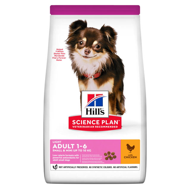 HILLS SCIENCE PLAN ADULT DOG LIGHT SMALL & MINI CHICKEN 1.5KG