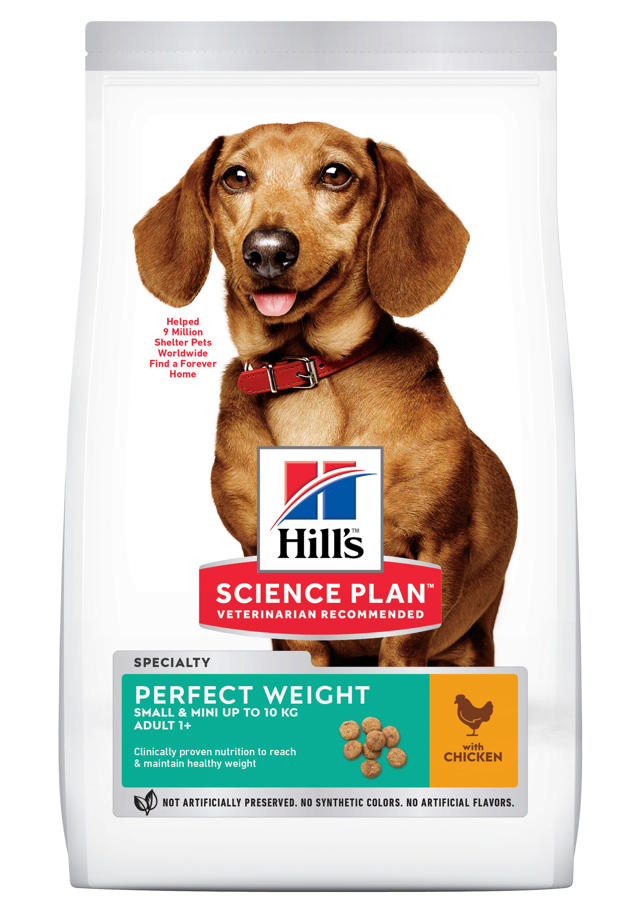 HILLS SCIENCE PLAN ADULT DOG PERFECT WEIGHT SMALL & MINI CHICKEN 1.5KG