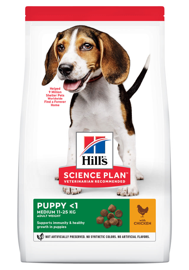 HILLS SCIENCE PLAN PUPPY MEDIUM CHICKEN 800GR