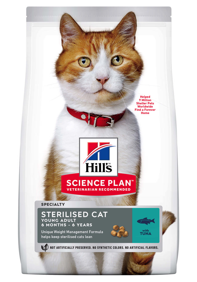 SCIENCE PLAN FELINE YOUNG ADULT STERILIZED TUNA 1.5 KG