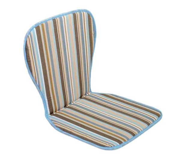 CUSHION BROWN/BLUE WITH STRIPES 46X82X2CM 