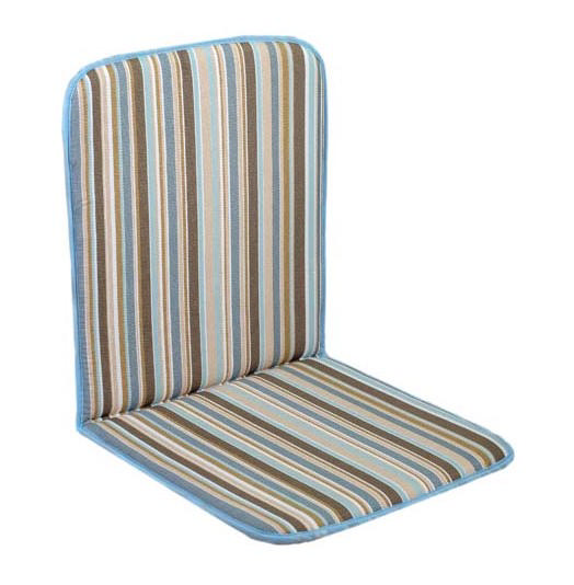 CUSHION STANDARD BROWN/BLUE WITH STRIPES 95X48X4CM