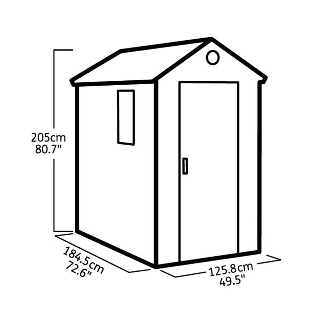 KETER DARWIN SHED 6X4FT