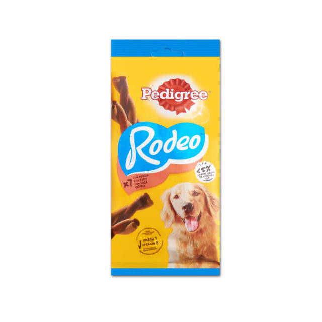 PEDIGREE RODEO DOG TREATS BEEF 7 PIECES 123G