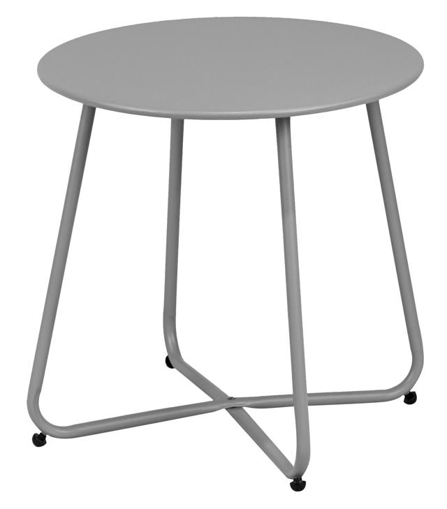 FRUIT TABLE FODING ROUND LIGHT GREY 52X52X47CM