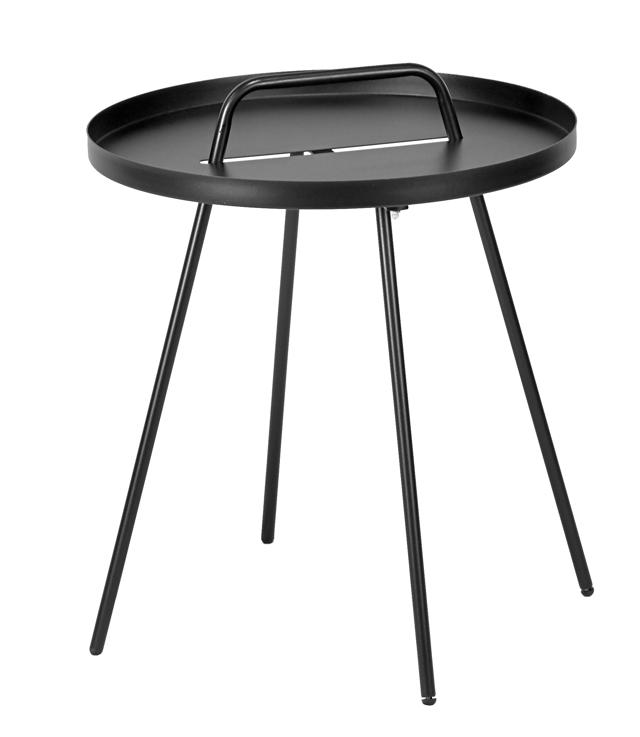 FRUIT TABLE ROUND BLACK 54X54X51CM