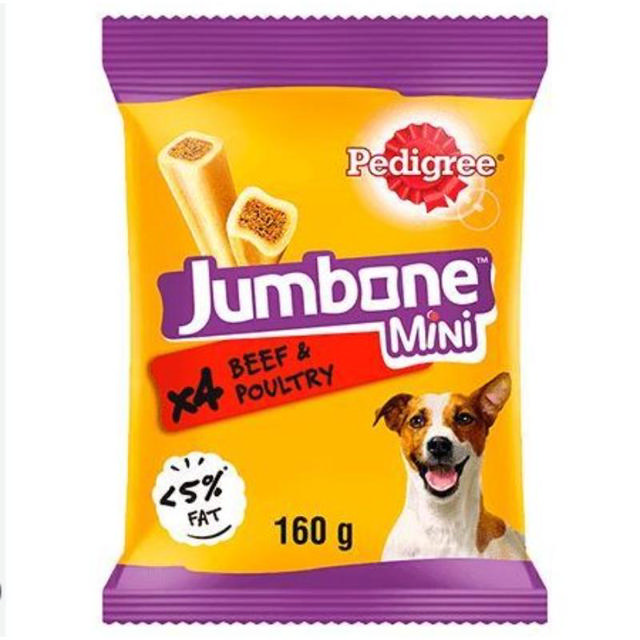 PEDIGREE JUMBONE MINI DOG TREATS 160G